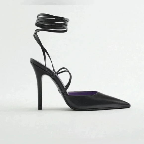 LACE UP HEELED LEATHER SHOES SIZE 6.5 LIKE NEW SMOOTH LEADER SHOES - Picture 3 of 13